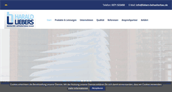 Desktop Screenshot of liebers-behaelterbau.de
