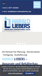 Mobile Screenshot of liebers-behaelterbau.de